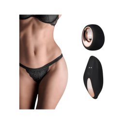 Pantyrebel - akkus, rádiós vibrációs tanga - fekete (S-L)