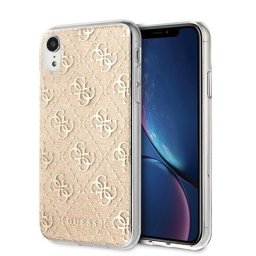 Guess 4G Glitter csillogó mintás iPhone tok (arany) - XR