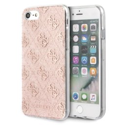 Guess 4G Glitter csillogó mintás iPhone tok (rózsaszín) - 7/8/SE 2020