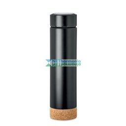 POLE CORK duplafalú rozsdamentes acél termosz teaszűrővel