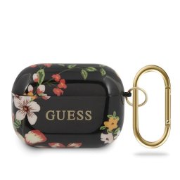 Guess Flower AirPods Pro tartó (fekete)