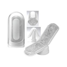 TENGA Flip Zero - szuper-maszturbátor férfiaknak (fehér)
