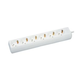 GAO Asztali elosztó 6-os, 5m, 3x1.5, fehér 250V, 16A, 5.0m, H05VV-F 3x1.5mm² , IP20