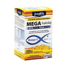 JutaVit Mega Omega-3 halolaj lágykapszula 100x