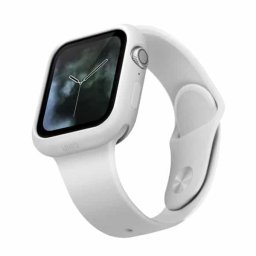 Uniq Lino Apple Watch 4/5 szilikon tok (fehér) - 40mm