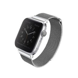 Uniq Dante Apple Watch 4/5/6/7/SE fém szíj (ezüst) - 40-41mm