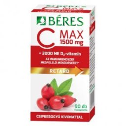 Béres C MAX RETARD C-vitamin 1500mg + D-vitamin 3000NE filmtabletta - 90db