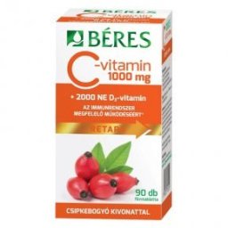 Béres C+D Retard C-vitamin 1000mg + D3-vitamin 2000NE tabletta - 90db