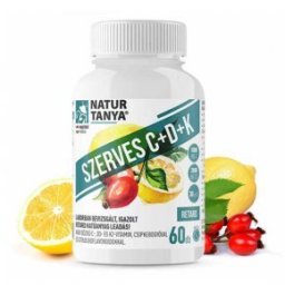 Natur Tanya Szerves C+D+K2-vitamin tabletta - 60 db