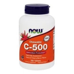 Now C-500 cseresznye ízű rágótabletta - 100db