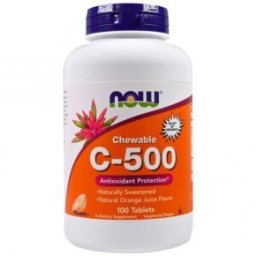 Now C-500 narancs ízű rágótabletta - 100db