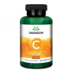 Swanson 1000mg C-vitamint és csipkebogyót tartalmazó kapszula - 90db