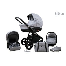 Axel multifunkciós babakocsi Silver