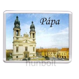 Pápa Nagytemplom hűtőmágnes (műanyag keretes)
