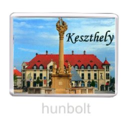 Keszthely Szentháromság szobor hűtőmágnes (műanyag keretes)