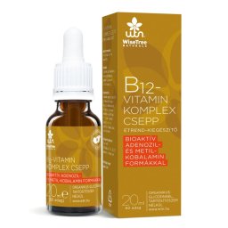 Wise Tree Naturals WTN B12-vitamin komplex csepp aktív B12-vitaminnal és foláttal 20 ml