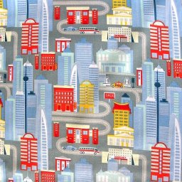AKCIÓS! METROPOLIS, pamutvászon textil méteráru