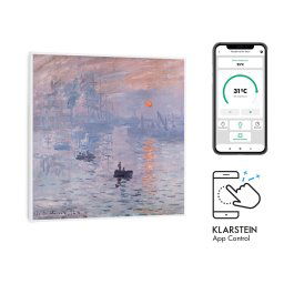 Klarstein Wonderwall Air Art Smart, infravörös hősugárzó, 60 x 60 cm, 350 W, alkalmazás, hegyi út (HTR10-WdwlS350wSnris)
