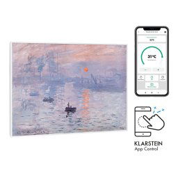 Klarstein Wonderwall Air Art Smart, infravörös hősugárzó, 80 x 60 cm, 500 W, napfelkelte (HTR10-WdwlS500wSnris)