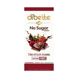 Dibette NAS konyakmeggyes trüffel krémmel töltött étcsokoládé 80g