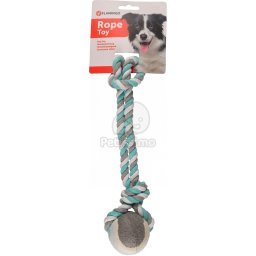 Flamingo Jim Pull Rope - kötél teniszlabdával, menta S