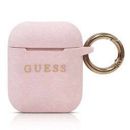 Guess AirPods szilikon tok GUACCSILGLLP (rózsaszín)