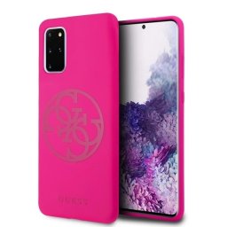Guess 4G Tone On Tone Samsung S20+ G985 szilikon telefontok (fuchsia)