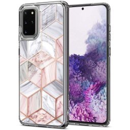 Spigen Ciel Etoile Samsung Galaxy S20+ telefontok (rózsaszín márvány)