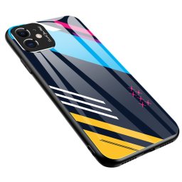 Color Glass Case Durable Huawei P30 Lite színes telefontok - pattern 2