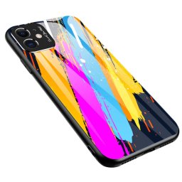 Color Glass Case Durable Huawei P30 Lite színes telefontok - pattern 3