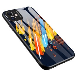 Color Glass Case Durable Huawei P30 Lite színes telefontok - pattern 5