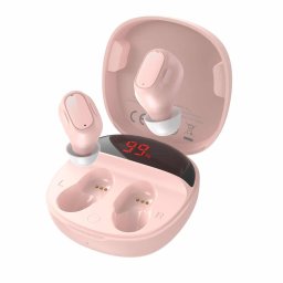 Baseus Encok WM01 PLUS vezetéknélküli fülhallgató TWS Bluetooth 5.0 (rózsaszín)