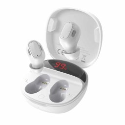 Baseus Encok WM01 PLUS vezetéknélküli fülhallgató TWS Bluetooth 5.0 (fehér)