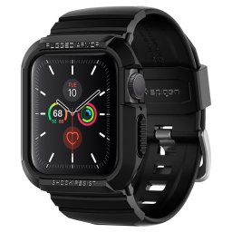 Spigen Rugged Armor PRO Apple Watch 4/5 (44mm) védőtok óraszíjjal (fekete)