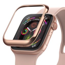 Ringke Bezel Apple Watch 4/5/6/SE 40mm kijelző védő fémkeret (rose gold)