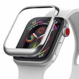 Ringke Bezel Apple Watch 4/5 kijelző védő fémkeret (ezüst) - 44mm