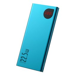 Baseus Adaman power bank külső akkumulátor 10000mAh 2x USB / USB Type C, 18W/22.5W LED kijelzővel (zöld)