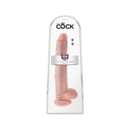 King Cock 14 herés nagy dildó (35cm) - natúr
