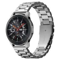 Spigen Modern Fit Band Samsung Galaxy Watch / Gear S3 fém szíj 45/46mm AJÁNDÉK szíjszétszedő szerszámmal (ezüst)