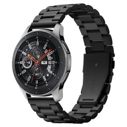 Spigen Modern Fit Band Samsung Galaxy Watch / Gear S3 fém szíj 45/46mm AJÁNDÉK szíjszétszedő szerszámmal (fekete)