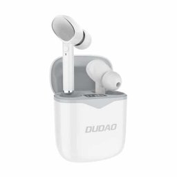 Dudao mini vezetéknélküli fülhallgató Bluetooth 5.0 TWS headset (fehér-szürke)