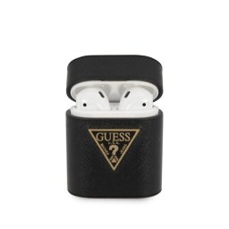 Guess Saffiano AirPods tartó (fekete)
