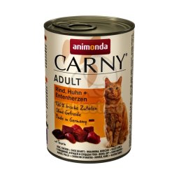 Animonda Cat Carny Adult, marha, csirke és kacsaszív 6 x 400 g (83722)