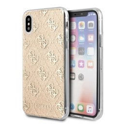 Guess 4G Glitter csillogó mintás iPhone tok (arany) - X/XS