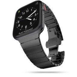 Tech-Protect Linkband 42/44/45mm Apple Watch fém szíj (fekete)