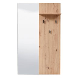 Előszoba fogas tükörrel, Sardinia CIV, tölgy, 790 x 195 x 1320 mm, 1C
