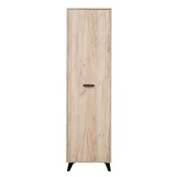 Előszoba szekrény, Umbria P1, szürke + fekete tölgy, 535 x 350 x 1920 mm, 2C