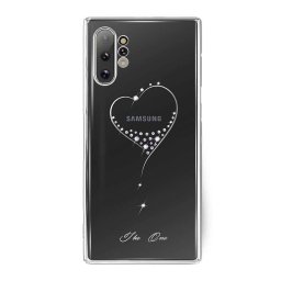 Kingxbar Wish Series Swarovski kristályokkal Samsung Galaxy Note 10+ Plus tok - Ezüst