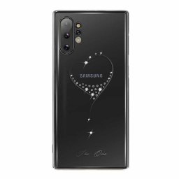 Kingxbar Wish Series Swarovski kristályokkal Samsung Galaxy Note 10+ Plus tok - Fekete