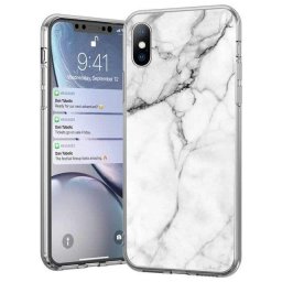 Wozinsky Marble Huawei P30 Lite márvány mintás telefontok (fehér)